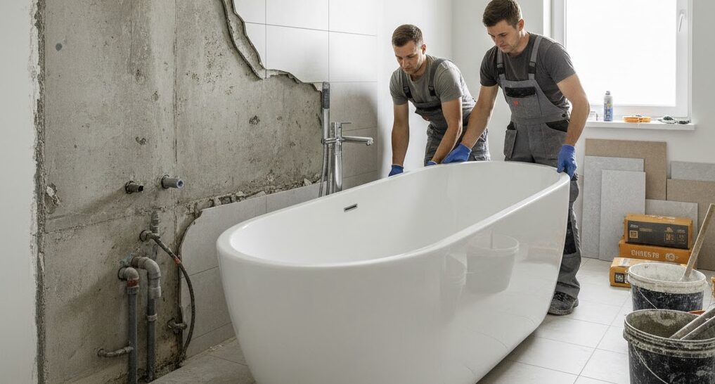 remplacement douche par baignoire